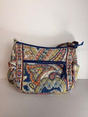 Vera Bradley Marina Paisley Patterned 2013 Crossbody Purse Adjustable Strap
